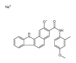 sodium 2-oxido-N-(4-methoxy-2-tolyl)-11H-benzo[a]carbazole-3-carboxamidate structure