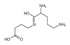 4-(2,5-diaminopentanoylamino)butanoic acid Structure