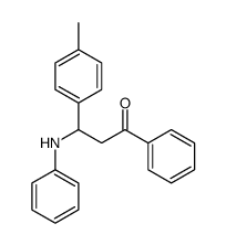 3-anilino-3-(4-methylphenyl)-1-phenylpropan-1-one Structure