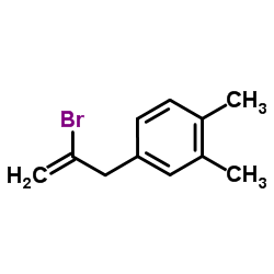 4-(2-Bromo-2-propen-1-yl)-1,2-dimethylbenzene structure