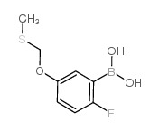 [2-fluoro-5-(methylsulfanylmethoxy)phenyl]boronic acid Structure