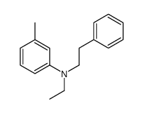 N-ethyl-3-methyl-N-(2-phenylethyl)aniline Structure