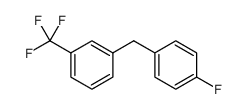 Benzene, 1-[(4-fluorophenyl)methyl]-3-(trifluoromethyl)结构式