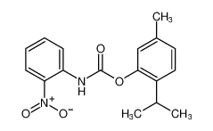 Carbanilic acid, o-nitro-, thymyl ester Structure