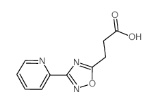 3-(3-pyridin-2-yl-1,2,4-oxadiazol-5-yl)propanoic acid Structure