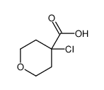 4-Chlorotetrahydro-2H-pyran-4-carboxylic acid Structure