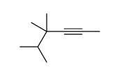 4,4,5-trimethylhex-2-yne结构式