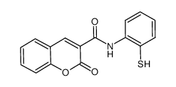 N-(2-mercaptophenyl)-2-oxo-2H-chromene-3-carboxamide结构式