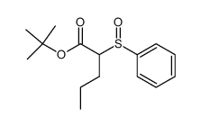 2-Benzenesulfinyl-pentanoic acid tert-butyl ester结构式