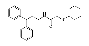 2-(cyclohexyl-methyl-amino)-N-(3,3-diphenyl-propyl)-acetamide结构式