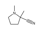 2-Pyrrolidinecarbonitrile,1,2-dimethyl-(6CI,9CI) Structure