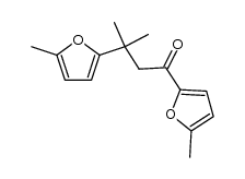 3-Methyl-1,3-bis(5-methyl-2-furanyl)-1-butanon Structure