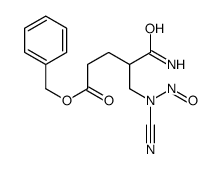 benzyl 5-amino-4-[[cyano(nitroso)amino]methyl]-5-oxopentanoate Structure