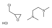 2-(chloromethyl)oxirane,N,N,N',N'-tetramethylethane-1,2-diamine,hydrochloride Structure