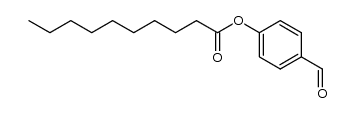 4-formylphenyldecaneoate结构式