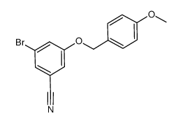 3-bromo-5-(4-methoxy-benzyloxy)-benzonitrile Structure