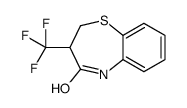 3-(trifluoromethyl)-3,5-dihydro-2H-1,5-benzothiazepin-4-one Structure