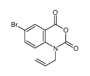 6-bromo-1-prop-2-enyl-3,1-benzoxazine-2,4-dione结构式