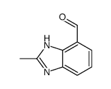 1H-Benzimidazole-4-carboxaldehyde,2-methyl-(9CI) structure