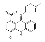 N-(4-chloro-1-nitroacridin-9-yl)-N',N'-dimethylpropane-1,3-diamine结构式