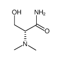 Propanamide, 2-(dimethylamino)-3-hydroxy-, (R)- (9CI) structure