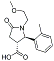 (2R,3R)-1-(2-METHOXY-ETHYL)-5-OXO-2-O-TOLYL-PYRROLIDINE-3-CARBOXYLIC ACID Structure