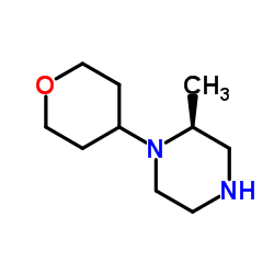 (2S)-2-Methyl-1-(tetrahydro-2H-pyran-4-yl)piperazine Structure