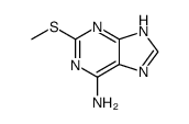 2-(甲硫基)-9H-嘌呤-6-胺结构式