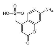 (7-amino-2-oxo-chromen-4-yl)methanesulfonic acid Structure