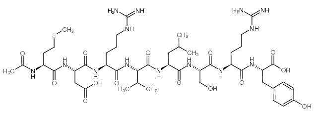 AC-MET-ASP-ARG-VAL-LEU-SER-ARG-TYR结构式