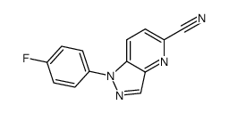 1-(4-fluorophenyl)-1H-pyrazolo[4,3-b]pyridine-5-carbonitrile Structure