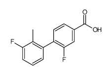 3-fluoro-4-(3-fluoro-2-methylphenyl)benzoic acid Structure