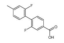 3-fluoro-4-(2-fluoro-4-methylphenyl)benzoic acid结构式