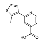 2-(2-methylthiophen-3-yl)pyridine-4-carboxylic acid Structure