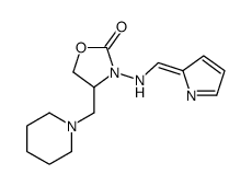 4-(piperidin-1-ylmethyl)-3-(pyrrol-2-ylidenemethylamino)-1,3-oxazolidin-2-one结构式