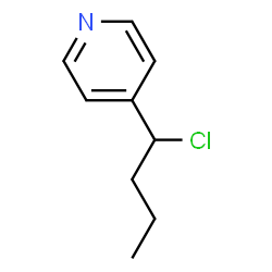 Pyridine, 4-(1-chlorobutyl)- (9CI) Structure