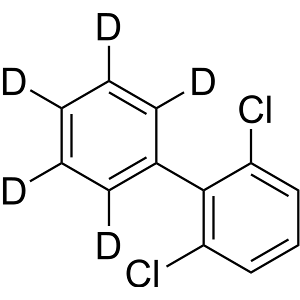 2,6-Dichlorobiphenyl-2′,3′,4′,5′,6′-d5结构式