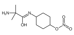 [4-[(2-amino-2-methylpropanoyl)amino]cyclohexyl] nitrate Structure