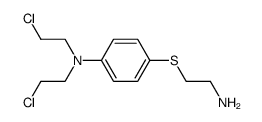 4-((2-aminoethyl)thio)-N,N-bis(2-chloroethyl)aniline Structure