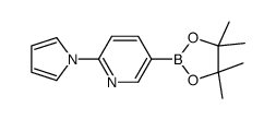 2-(1H-PYRROL-1-YL)-5-(4,4,5,5-TETRAMETHYL-1,3,2-DIOXABOROLAN-2-YL)PYRIDINE Structure