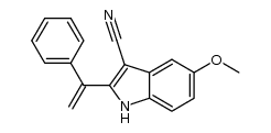 3-cyano-2-(1-phenyl-1-ethenyl)-5-methoxyindole Structure