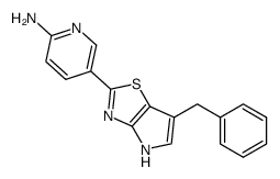 5-(6-benzyl-4H-pyrrolo[2,3-d][1,3]thiazol-2-yl)pyridin-2-ylamine结构式