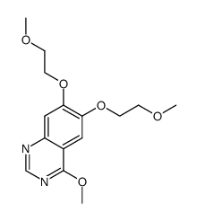 6,7-bis(2-methoxyethoxy)-4-methoxyquinazoline结构式