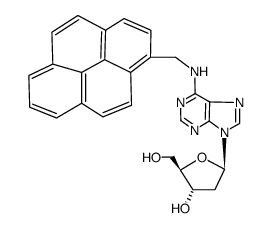 (-)-N6-(1-pyrenylmethyl)-2'-deoxyadenosine Structure