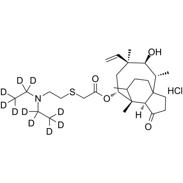 Tiamulin-d10 hydrochloride structure