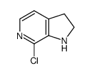 7-chloro-1H,2H,3H-pyrrolo[2,3-c]pyridine Structure