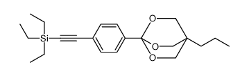 triethyl-[2-[4-(1-propyl-3,5,8-trioxabicyclo[2.2.2]octan-4-yl)phenyl]ethynyl]silane结构式