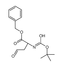 Benzyl (2S)-2-({[(2-methyl-2-propanyl)oxy]carbonyl}amino)-4-oxobu tanoate结构式