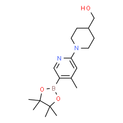 (1-(4-Methyl-5-(4,4,5,5-tetramethyl-1,3,2-dioxaborolan-2-yl)pyridin-2-yl)piperidin-4-yl)Methanol picture