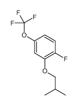 1-Fluoro-2-isobutoxy-4-(trifluoromethoxy)benzene结构式